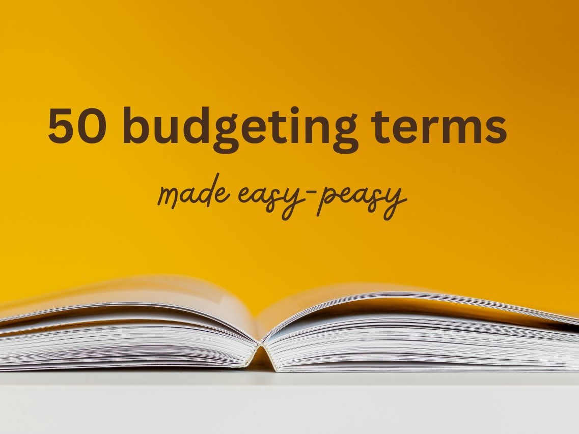 Budgeting terms